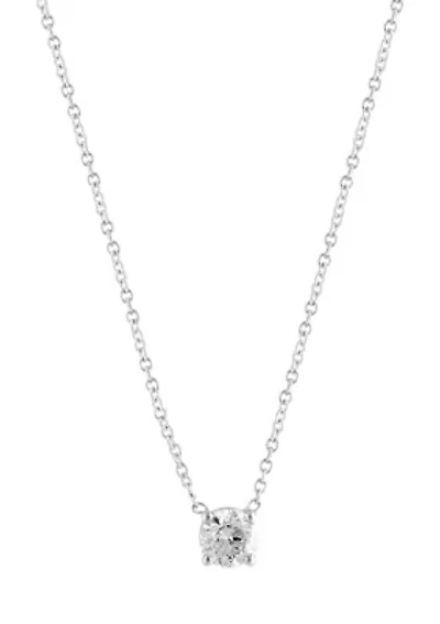 1/2 ct. t.w. Diamond Pendant Necklace in 14K White Gold