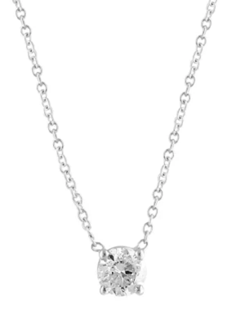 1/2 ct. t.w. Diamond Pendant Necklace in 14K White Gold