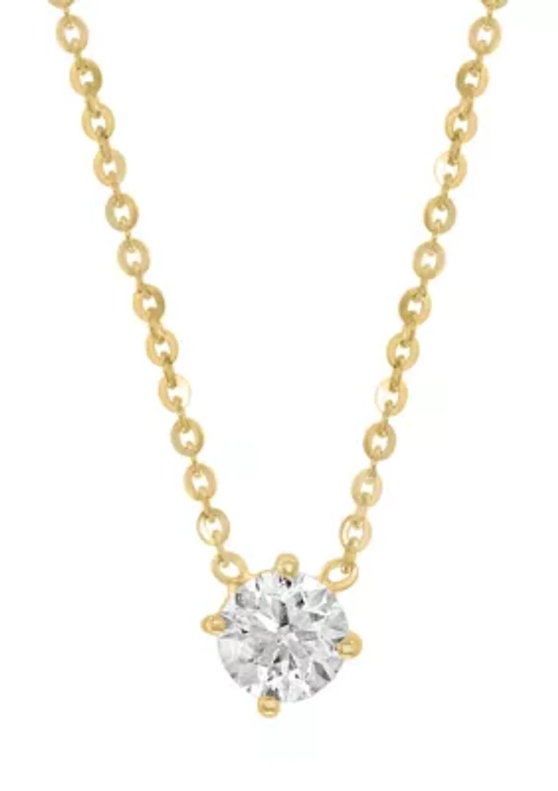 Diamond Necklace in 14K Yellow Gold