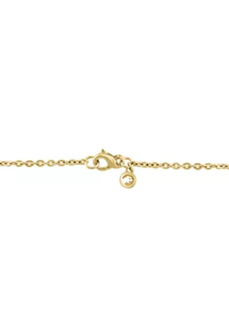 14K Yellow Gold 1/5 ct. t.w. Diamond Necklace