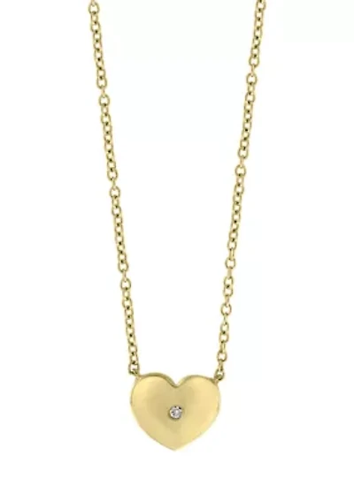 1/10 ct. t.w. Diamond Pendant Necklace in 14K Yellow Gold