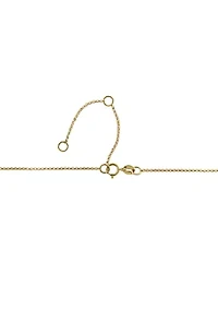Diamond Panther Necklace in 14K Yellow Gold