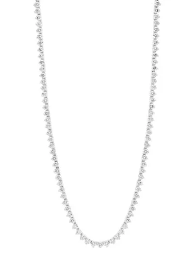 11.6 ct. t.w. Diamond Tennis Necklace in 14K White Gold