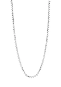 11.6 ct. t.w. Diamond Tennis Necklace in 14K White Gold