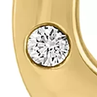 1/10 ct. t.w. Diamond Horseshoe Necklace in 14K Yellow Gold