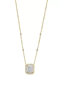 14K Yellow Gold Diamond Necklace