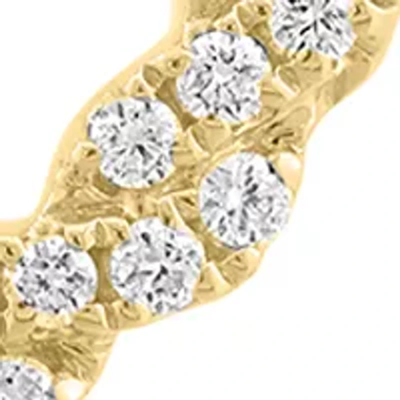 14K Yellow Gold Diamond Necklace 