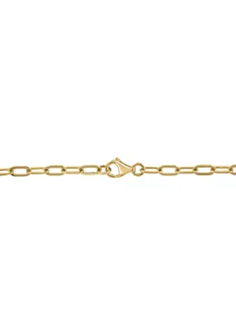 14K Yellow Gold Diamond Necklace 