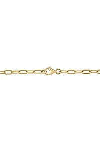 14K Yellow Gold Diamond Necklace 