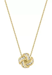 14K Yellow Gold Diamond Necklace