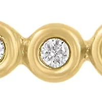 14K Gold Over Sterling Silver Diamond Necklace