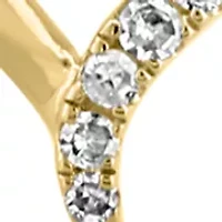 14K Gold Over Silver Diamond Necklace