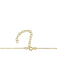14K Gold Over Silver Diamond Necklace