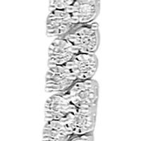 9/10 ct. t.w. Diamond Miracle Set Necklace in Sterling Silver