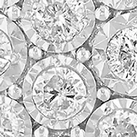 5/8 ct. t.w. Cluster Diamond Necklace in Sterling Silver