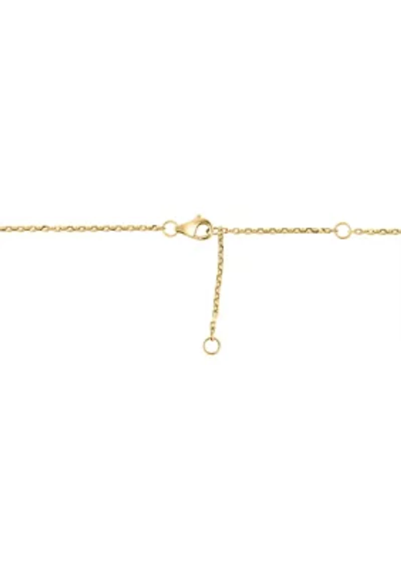 1/4 ct. t.w. Diamond Heart Pendant Necklace in 14K Yellow Gold 