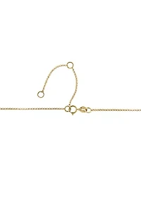 Cross Lariat Diamond Necklace in 14K Yellow Gold