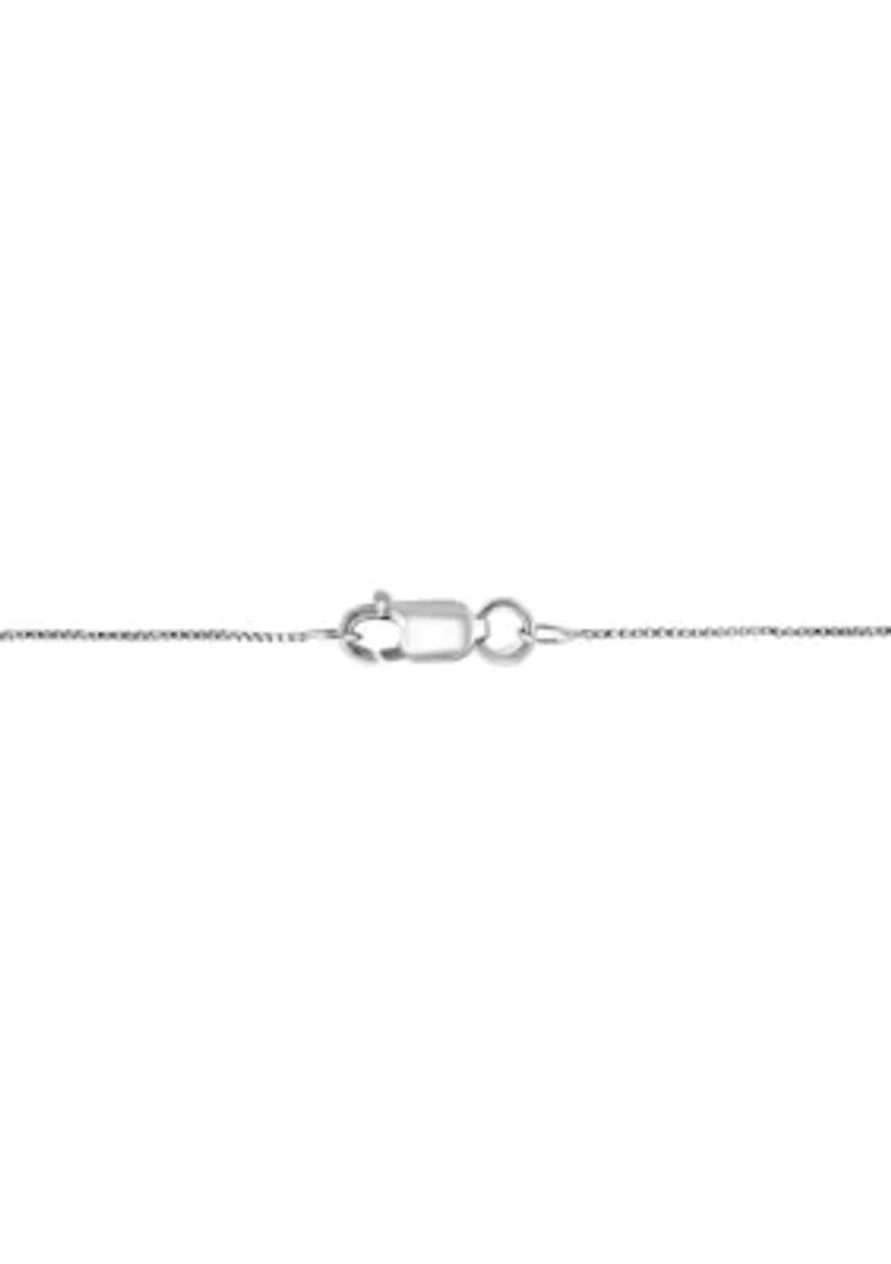  14K White Gold Lab Grown Diamond Pendant (With 1/2 ct. t.w. Center Size)