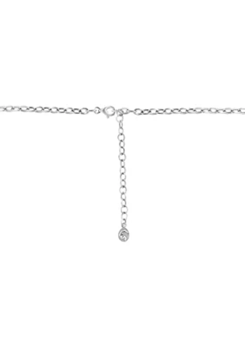 3/4 ct. t.w. Lab Created Diamond Halo Pendant Necklace in 14K White Gold