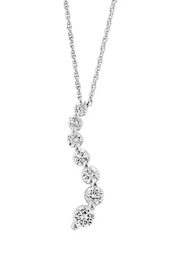 1 ct. t.w. Lab Grown Diamond Pendant Necklace in Sterling Silver