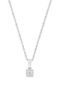  1/10 ct. t.w. Lab Grown Diamond Pendant Necklace in Sterling Silver