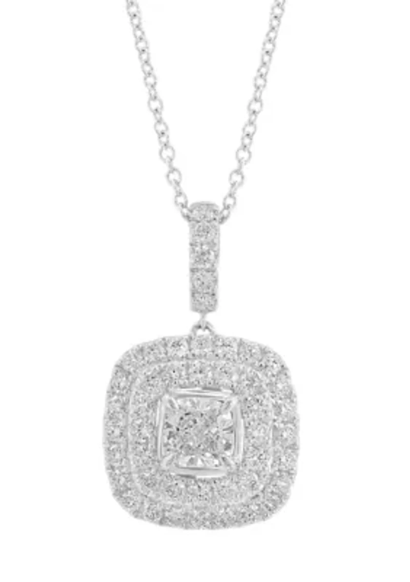 1.31 ct. t.w. Lab Grown Diamond Pendant Necklace in 14K White Gold