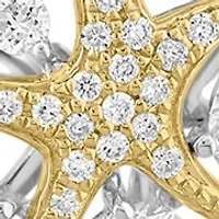  14K White Gold and Yellow Gold Lab Grown Diamond Pendant 