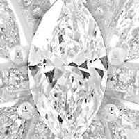 14K White Gold Lab Grown Diamond Pendant