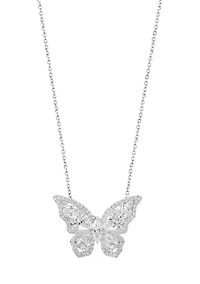 14K White Gold Lab Grown Diamond Pendant