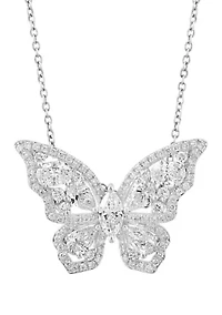 14K White Gold Lab Grown Diamond Pendant