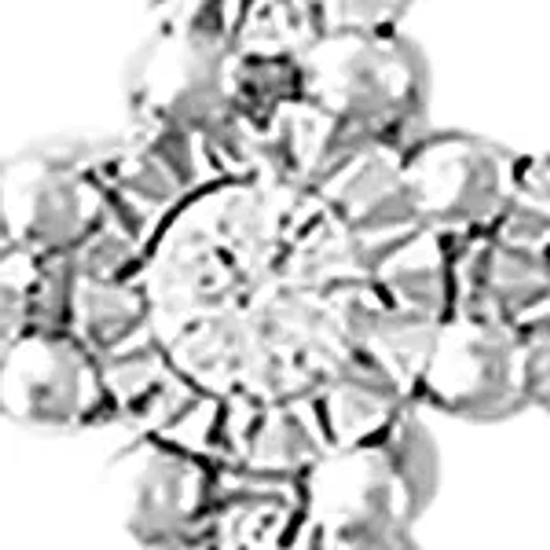 0.24-ct. t.w. Diamond Cross Pendant in Sterling Silver