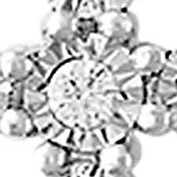 0.24-ct. t.w. Diamond Cross Pendant in Sterling Silver