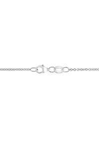 14K White Gold Diamond and Tanzanite Pendant Necklace