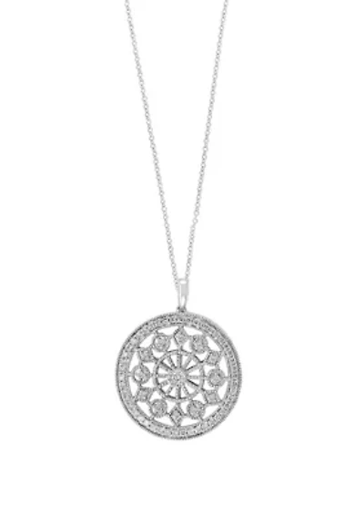1/2 ct. t.w. Diamond Pendant Necklace in 14K White Gold