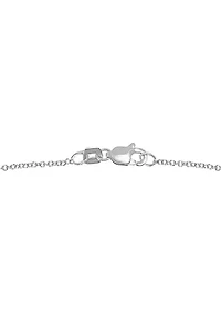 14K White Gold 1.25 ct. t.w. White and Black Diamond Pendant Necklace