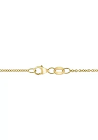1/4 ct. t.w. Diamond Cross Necklace in 14K Yellow Gold