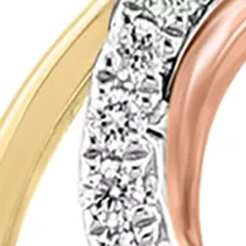 1/4 ct. t.w. Diamond Pendant Necklace in 14K White, Yellow, and Rose Gold