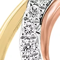 1/4 ct. t.w. Diamond Pendant Necklace in 14K White, Yellow, and Rose Gold