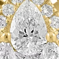 14K Yellow Gold Diamond Pendant Necklace