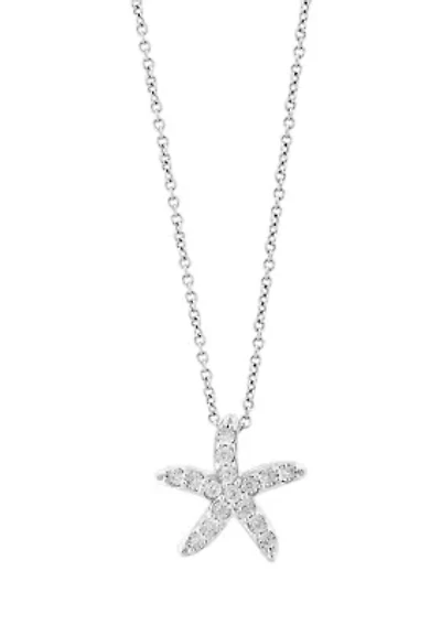 1/10 ct. t.w. Diamond Necklace in Sterling Silver