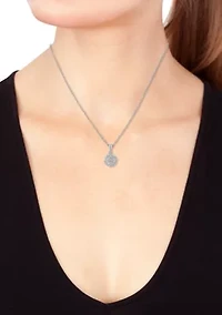 Dimond Pendant Necklace in 14K White Gold