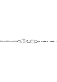  1/10 ct. t.w. Diamond, Natural Sapphire Pendant Necklace in 14K White Gold 