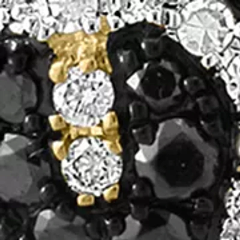 3/8 ct. t.w. Diamond, Black Diamond, Espresso Diamond Pendant Necklace in 14K Yellow Gold