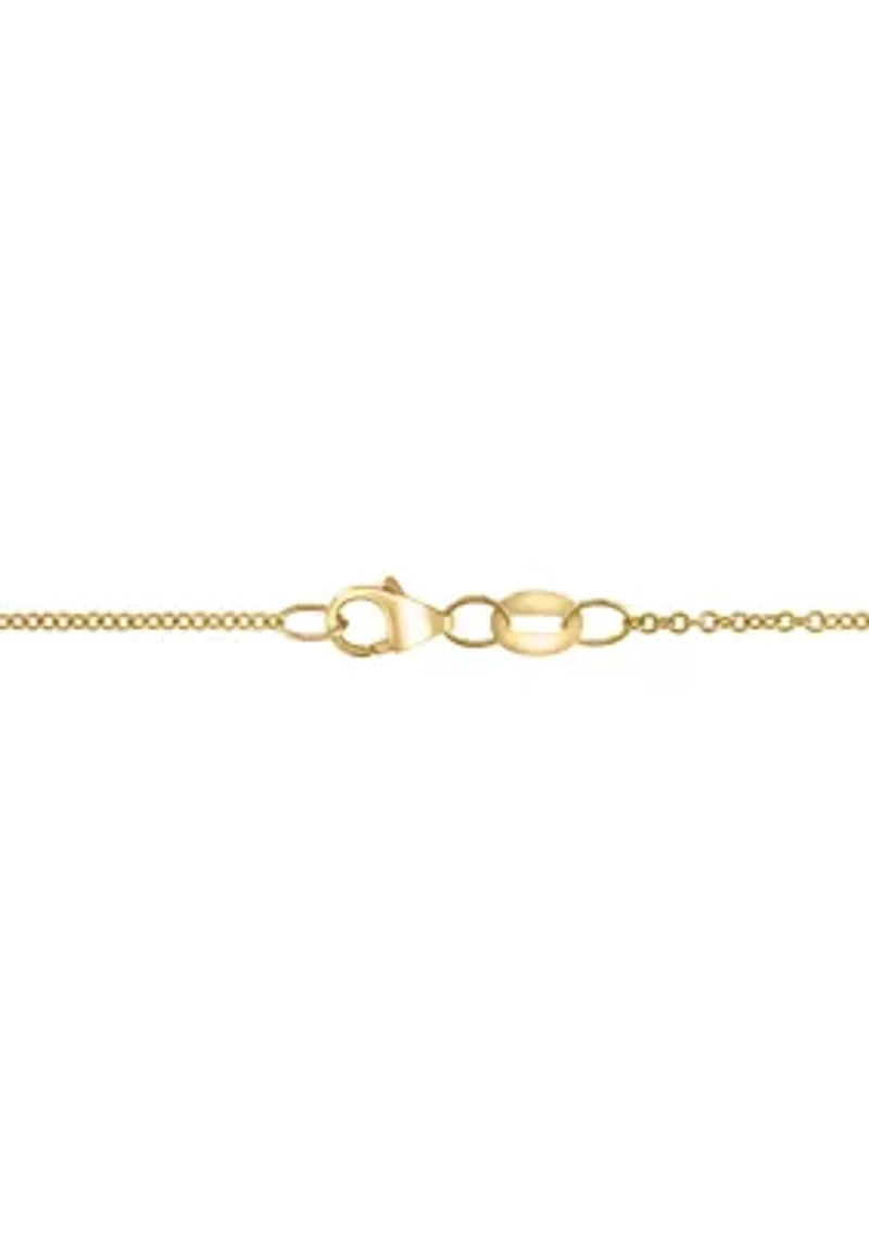 3/8 ct. t.w. Diamond, Black Diamond, Espresso Diamond Pendant Necklace in 14K Yellow Gold