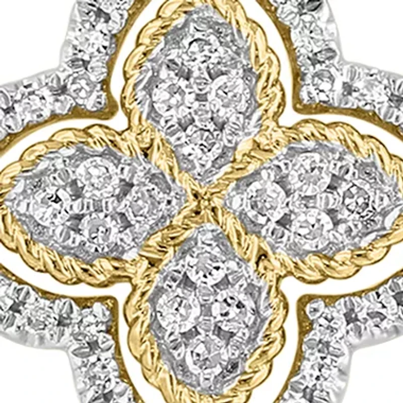 Diamond Pendant Necklace in 14K Yellow Gold