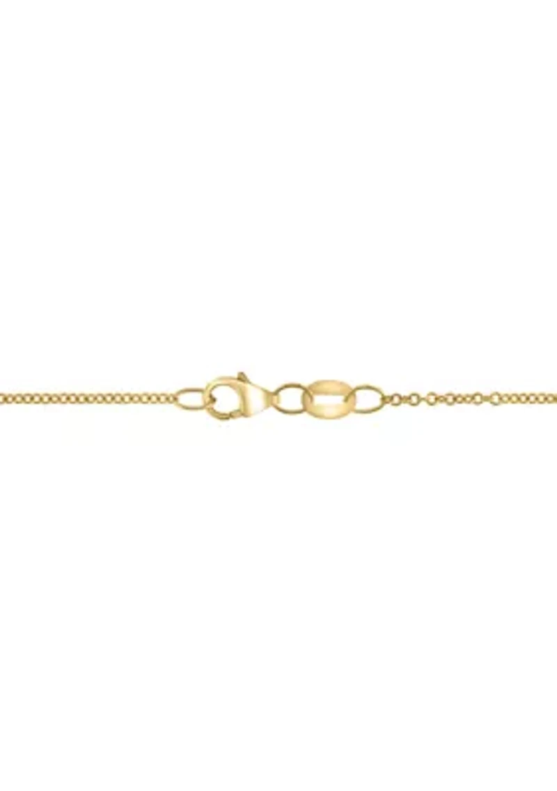 Diamond Pendant Necklace in 14K Yellow Gold