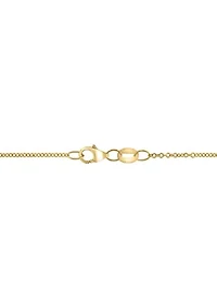 Diamond Pendant Necklace in 14K Yellow Gold