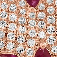 1/3 ct. t.w. Ruby, 2.5 ct. t.w. Diamond Pendant Necklace in 14K Rose Gold