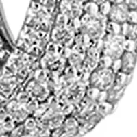 14K White Gold Diamond Pendant 
