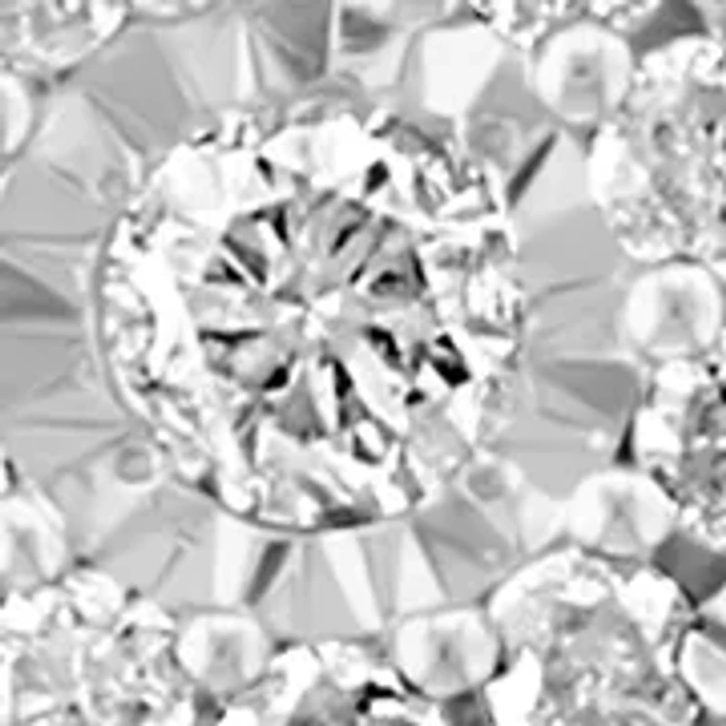Sterling Silver Diamond Pendant 